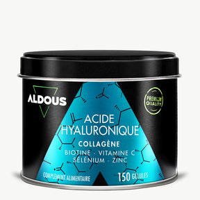 Boîte de Acide hyaluronique et collagène Aldous en vue frontale