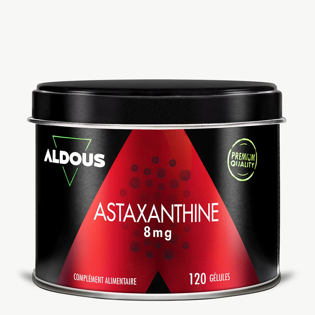 Boîte de Astaxanthine Aldous en vue frontale