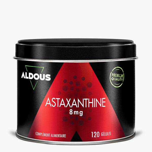 Boîte de Astaxanthine Aldous en vue frontale