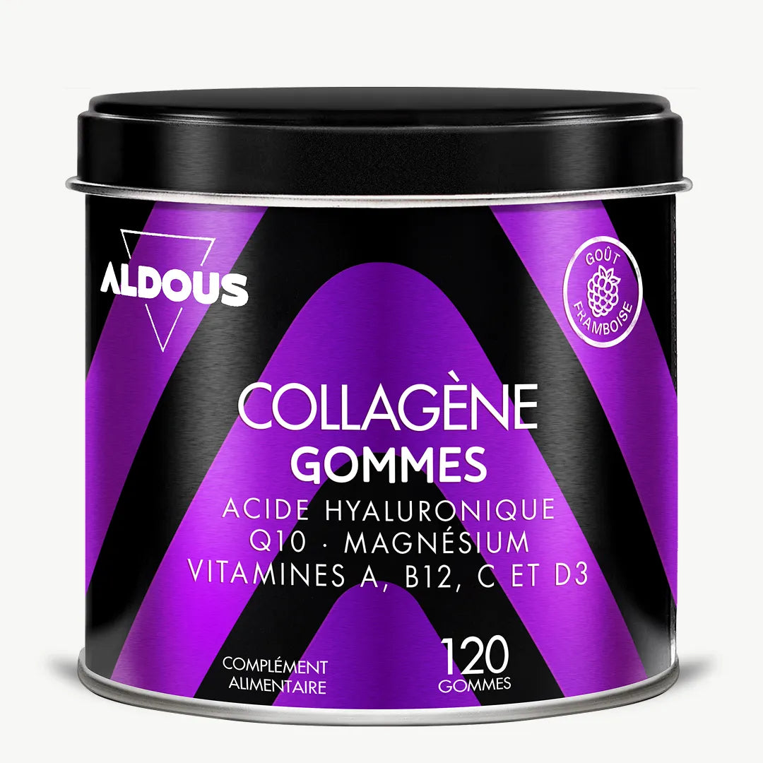 Boîte de Collagène hydrolysé en gummies Aldous en vue frontale