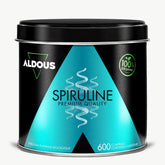 Boîte de Spiruline bio Aldous en vue frontale
