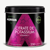 Boîte de Potassium avec vitamine C Aldous en vue frontale