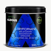 Boîte de Tryptophane mélatonine magnésium Aldous en vue frontale