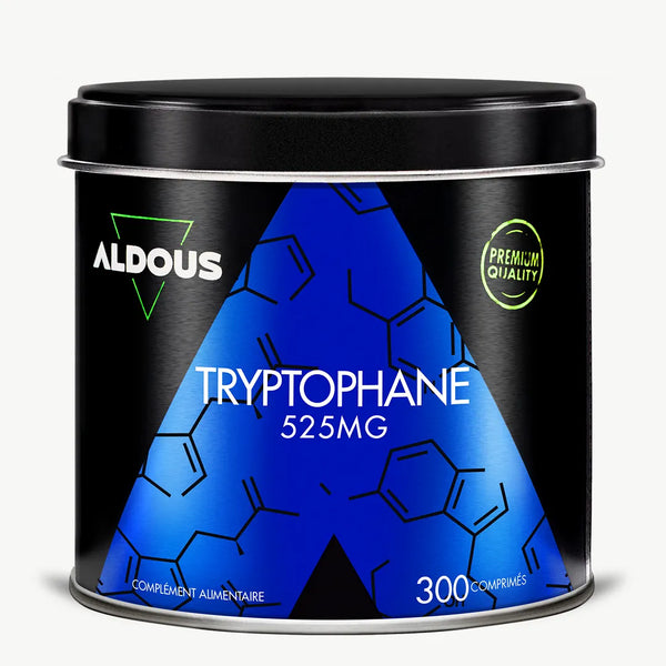 Boîte de L-Tryptophane pur Aldous en vue frontale