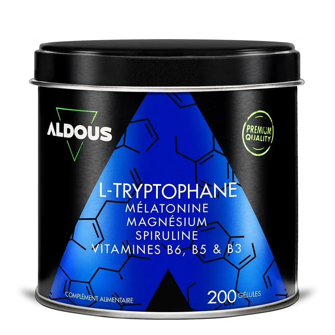 Tryptophane avec Mélatonine, Magnésium, Spiruline et Vitamines