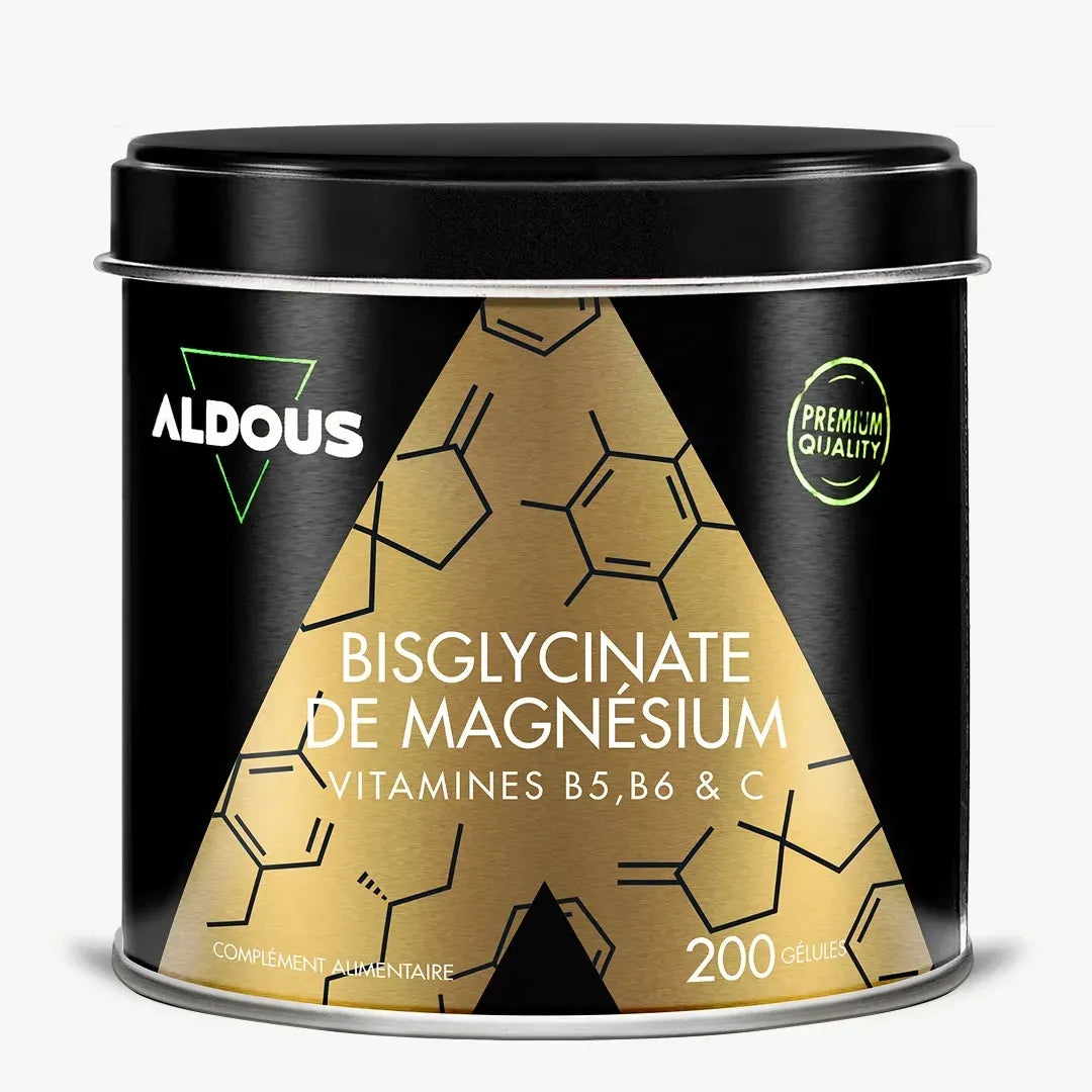 Bisglycinate de Magnésium avec Vitamine B5, B6 et C