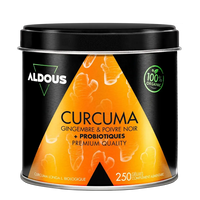 Curcuma Bio avec Gingembre, Poivre Noir et Probiotiques