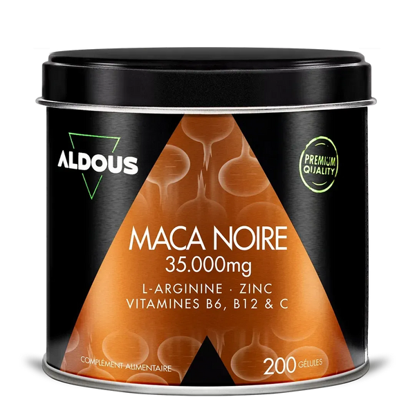 Maca Noire avec L-Arginine, Zinc et Vitamines
