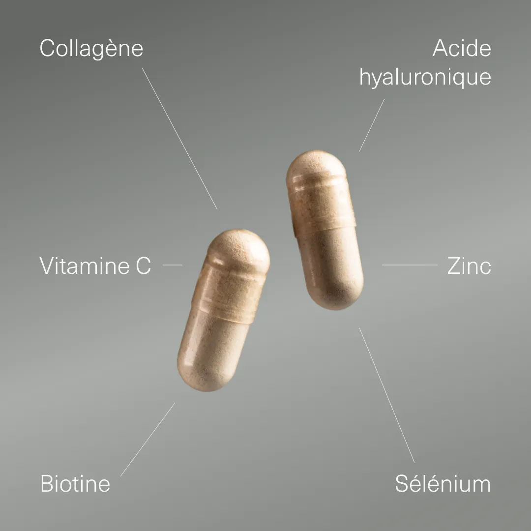 Actifs et formule de Acide hyaluronique et collagène Aldous