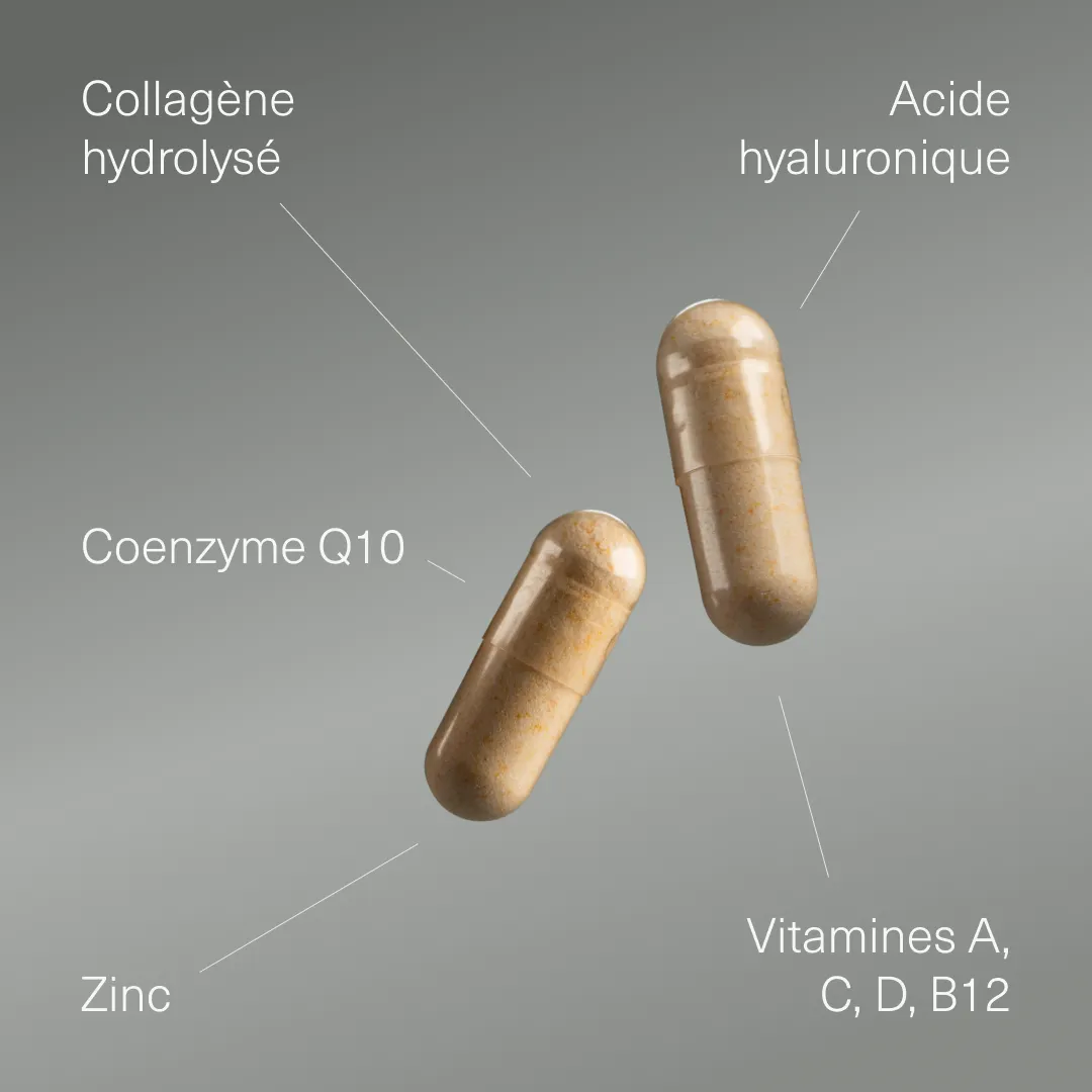 Actifs et formule de Collagène acide hyaluronique Q10 Aldous