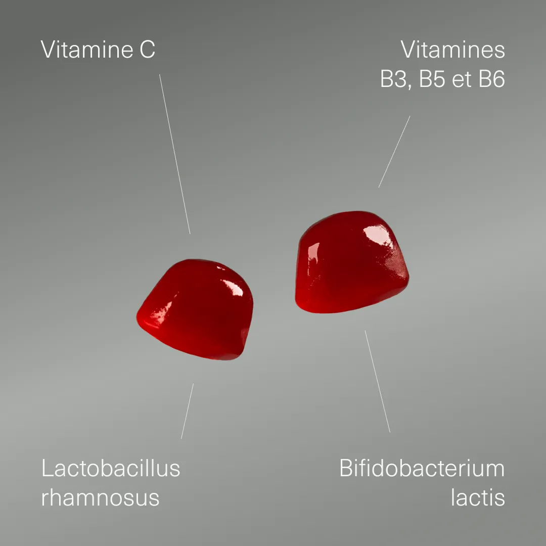 Actifs et formule de Probiotiques enfants en gummies Aldous