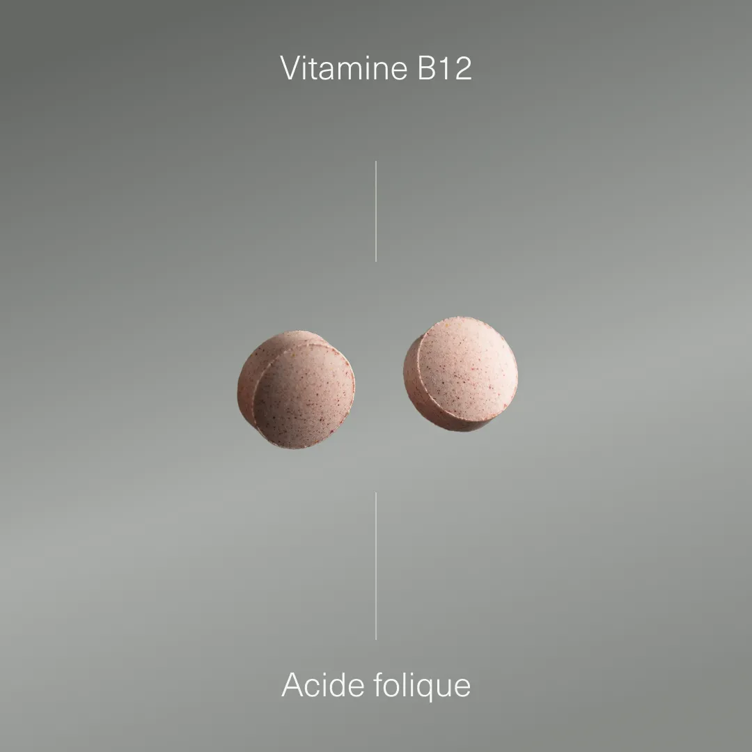 Actifs et formule de Vitamine B12 avec acide folique Aldous