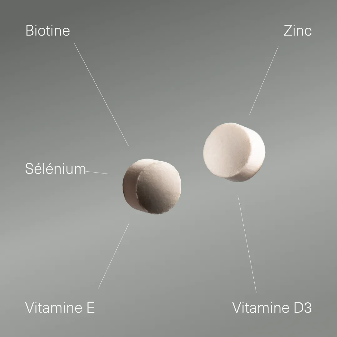 Actifs et formule de Biotine avec zinc et sélénium Aldous