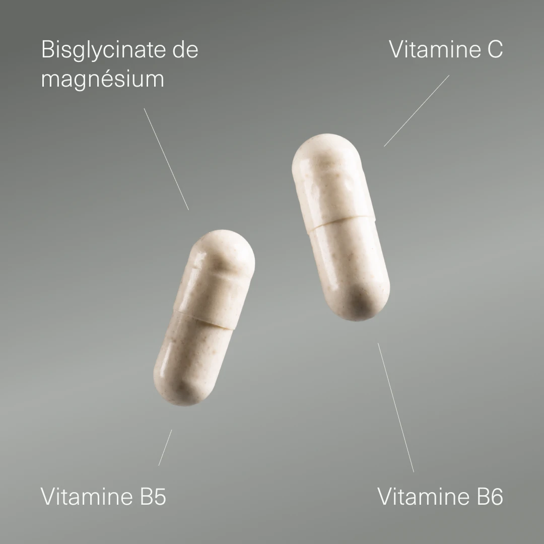 Bisglycinate de Magnésium avec Vitamine B5, B6 et C