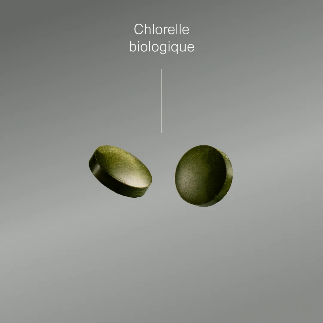 Actifs et formule de Chlorella bio Aldous