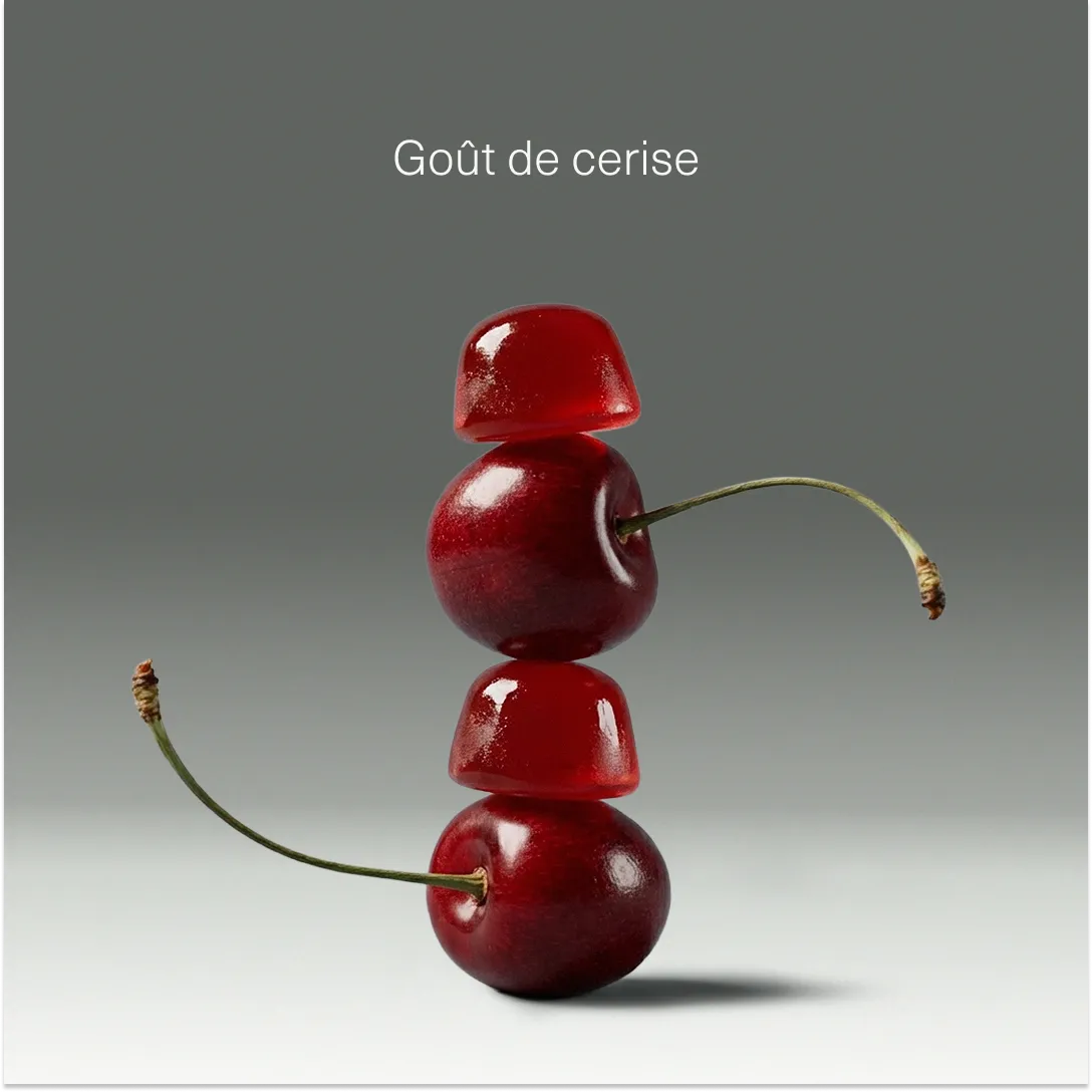 Goût et format de Biotine en gummies Aldous
