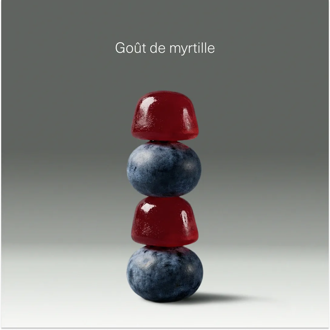 Goût et format de Mélatonine en gummies Aldous