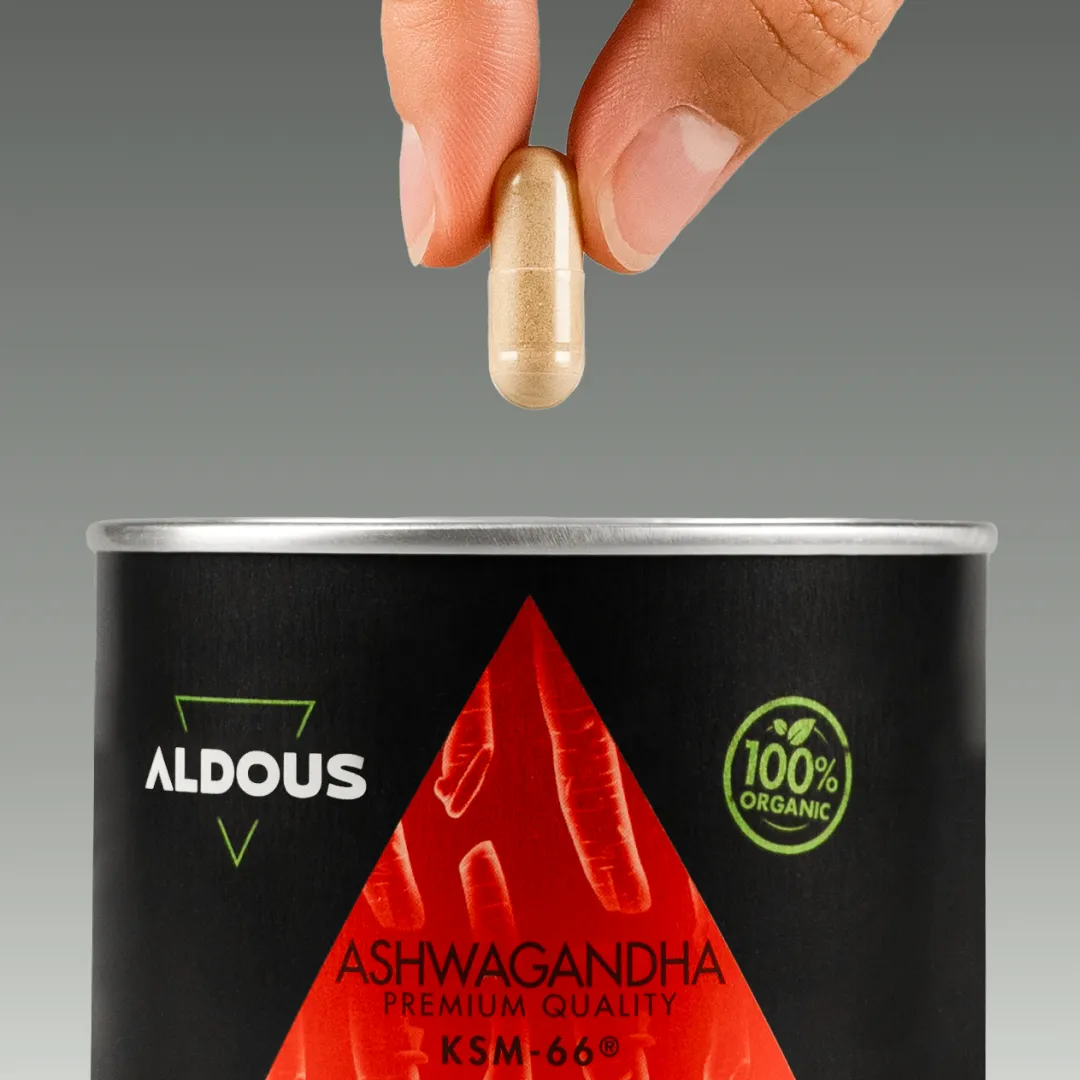 Prise de Ashwagandha KSM-66 Bio Aldous avec dose du complément