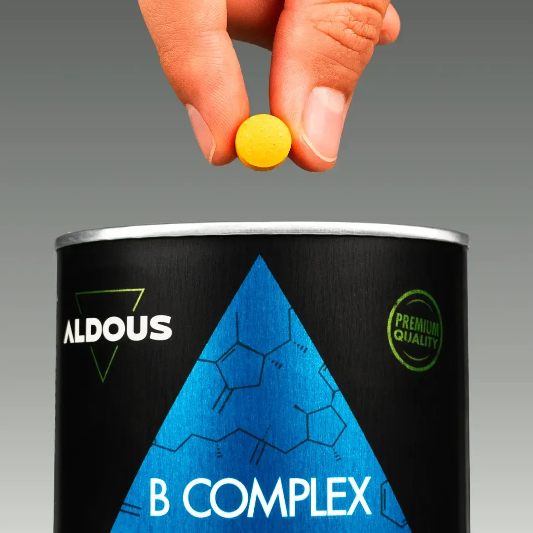 Prise de Complexe Vitamines B et C Aldous avec dose du complément