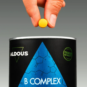 Prise de Complexe Vitamines B et C Aldous avec dose du complément