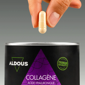 Prise de Collagène acide hyaluronique Q10 Aldous avec dose du complément
