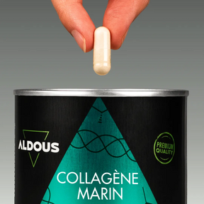 Prise de Collagène marin hydrolysé Aldous avec dose du complément