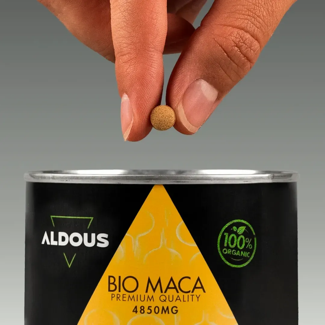 Prise de Maca du Pérou bio Aldous avec dose du complément