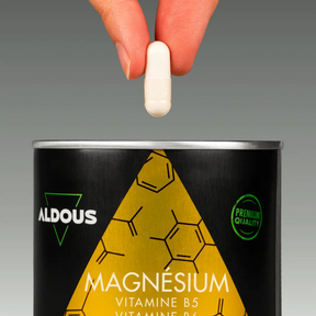 Prise de Citrate de magnésium Aldous avec dose du complément