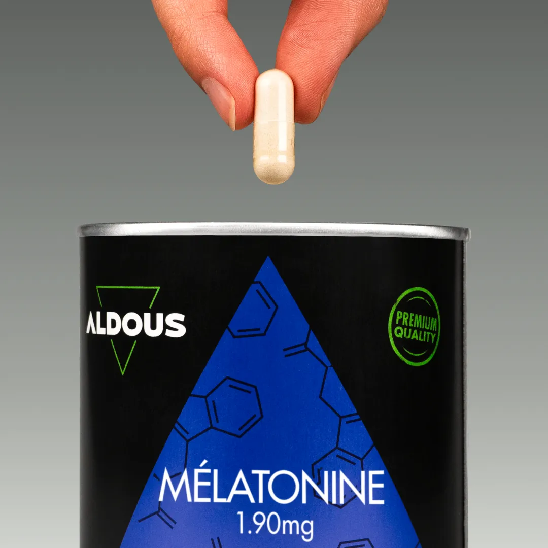 Prise de Mélatonine magnésium valériane Aldous avec dose du complément