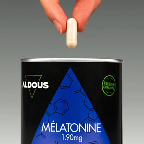 Prise de Mélatonine magnésium valériane Aldous avec dose du complément