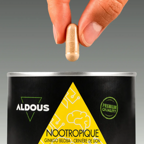 Prise de Nootropique Ginkgo Biloba Aldous avec dose du complément