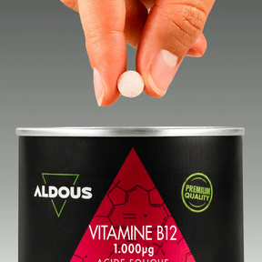Prise de Vitamine B12 avec acide folique Aldous avec dose du complément