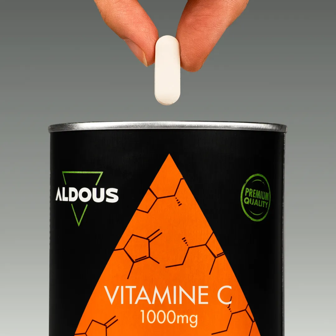 Prise de Vitamine C pure Aldous avec dose du complément