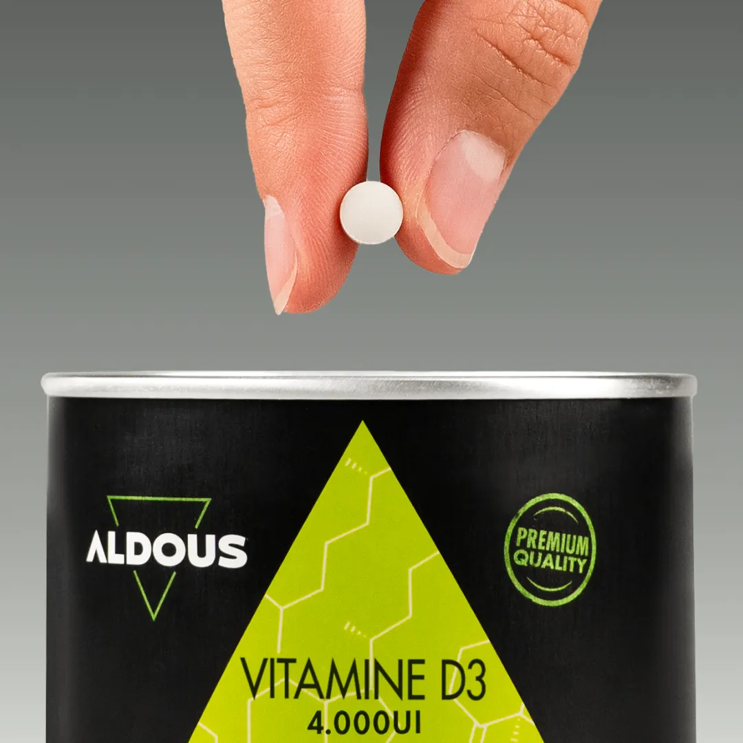 Prise de Vitamine D3 Aldous avec dose du complément
