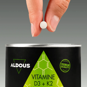 Prise de Vitamine D3 + K2 Aldous avec dose du complément