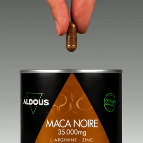 Prise de Maca noire avec L-Arginine Aldous avec dose du complément