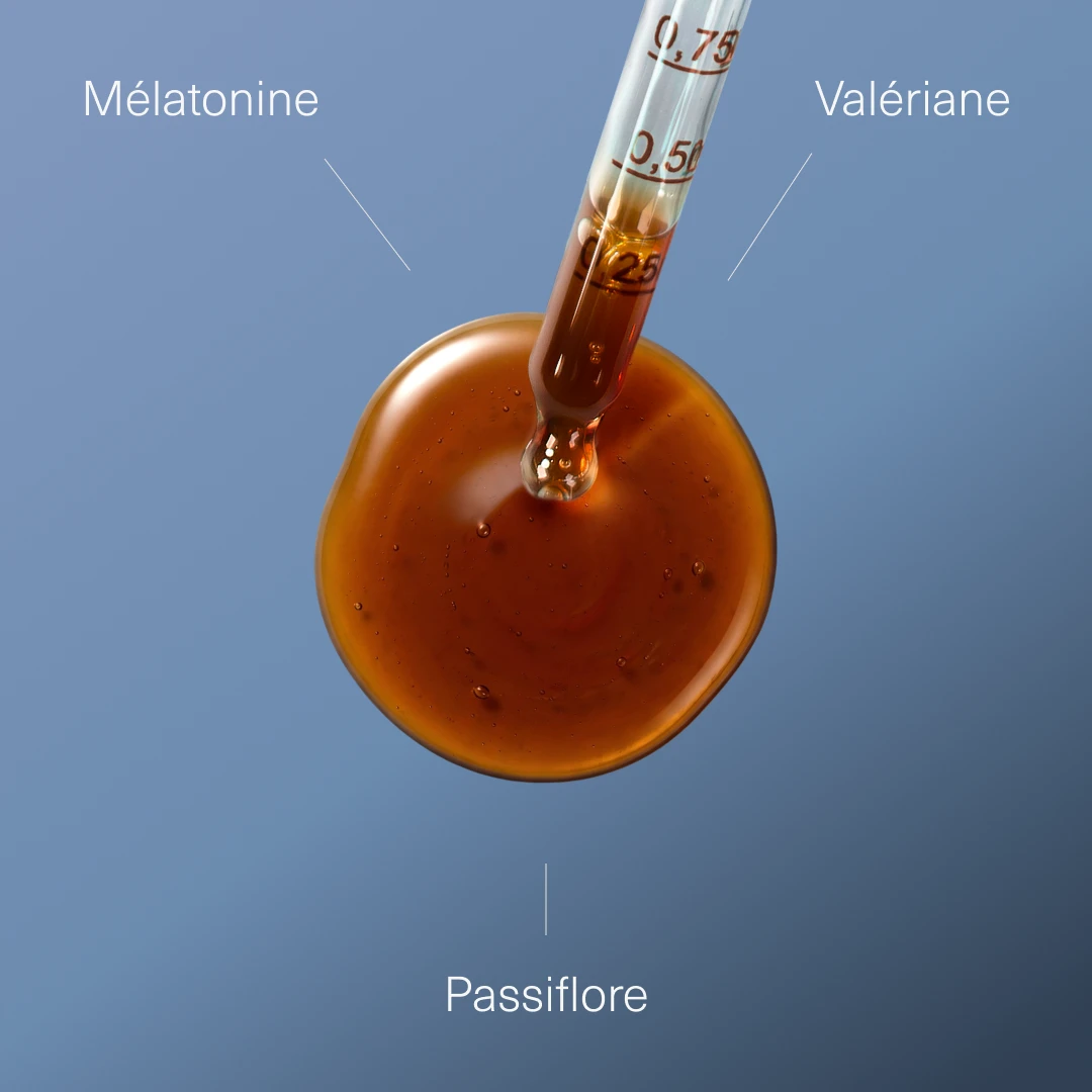 Actifs et formule de Mélatonine liquide Aldous
