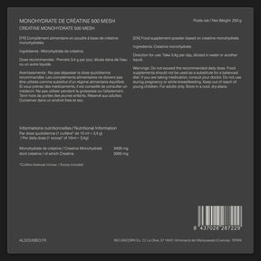 Créatine Monohydrate 500 Mesh en Poudre