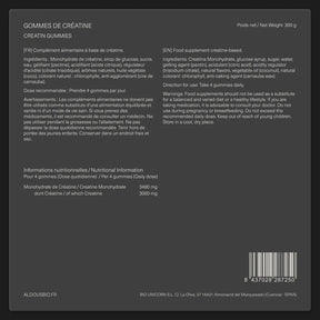 Créatine Monohydrate en gummies
