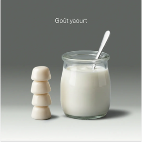 Goût et format de D3K2 + Calcium en gummies Aldous