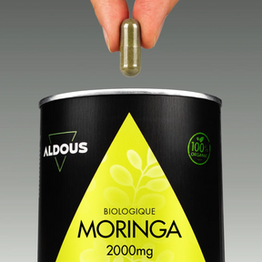Prise de Moringa Bio Aldous avec dose du complément