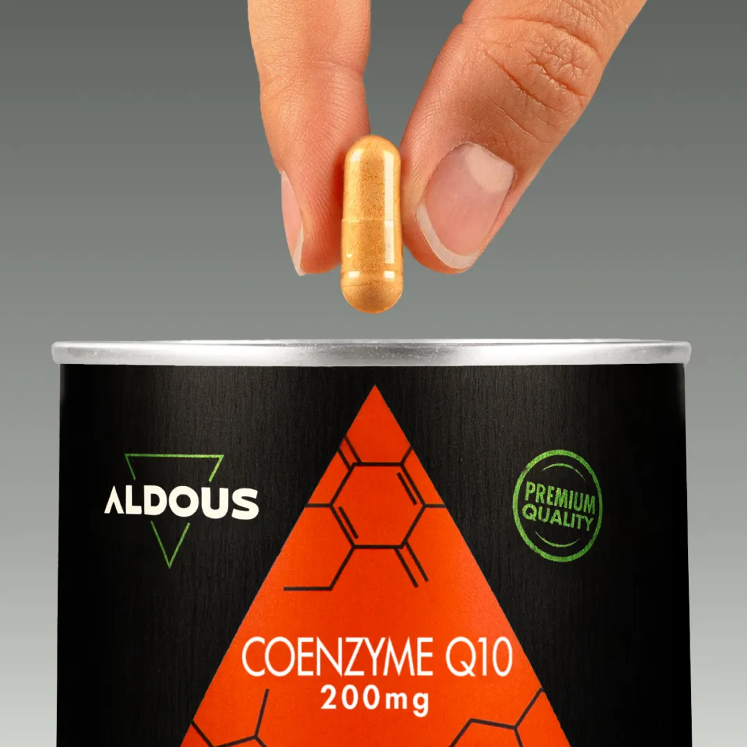 Prise de Coenzyme Q10 Aldous avec dose du complément