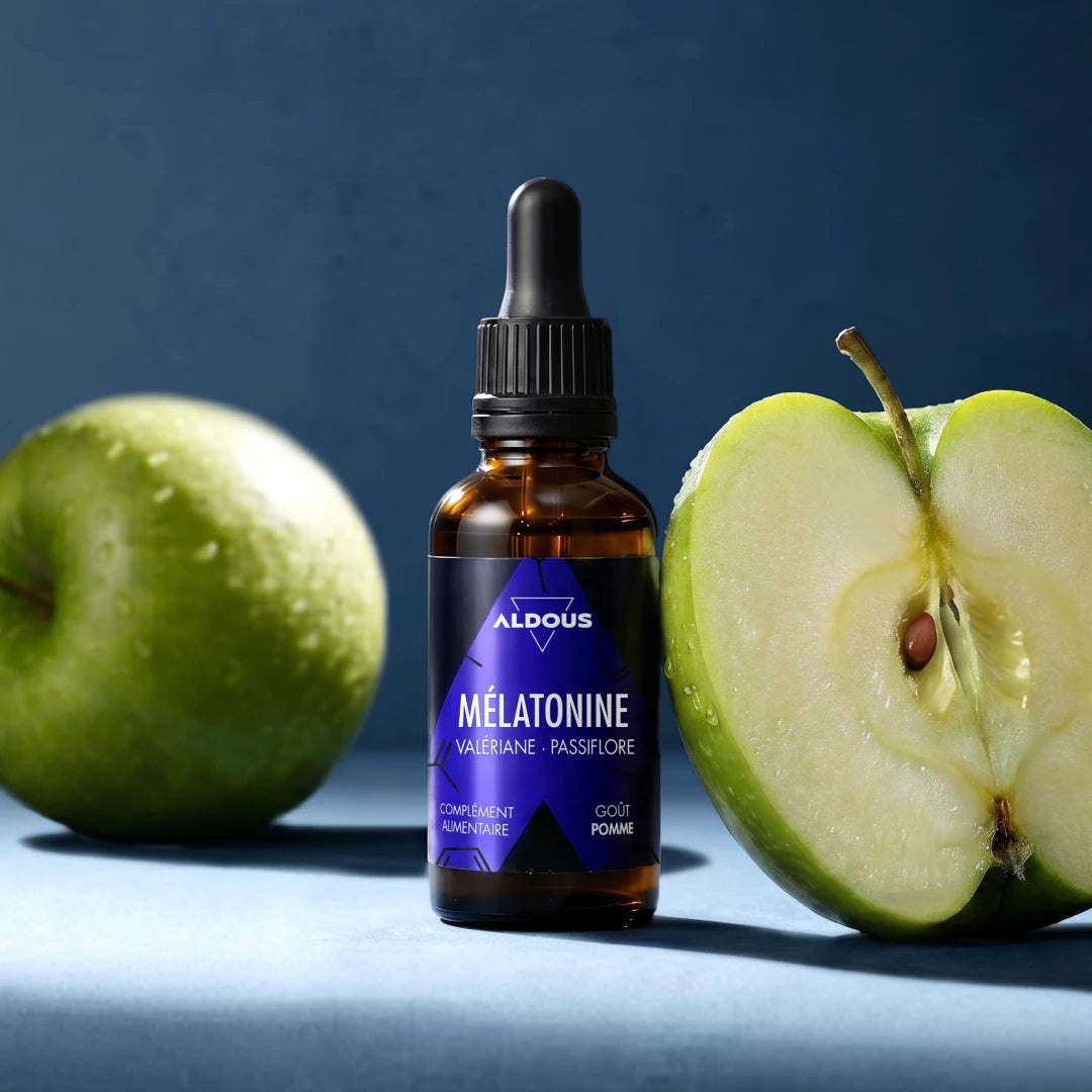 Boîte ouverte de Mélatonine liquide Aldous