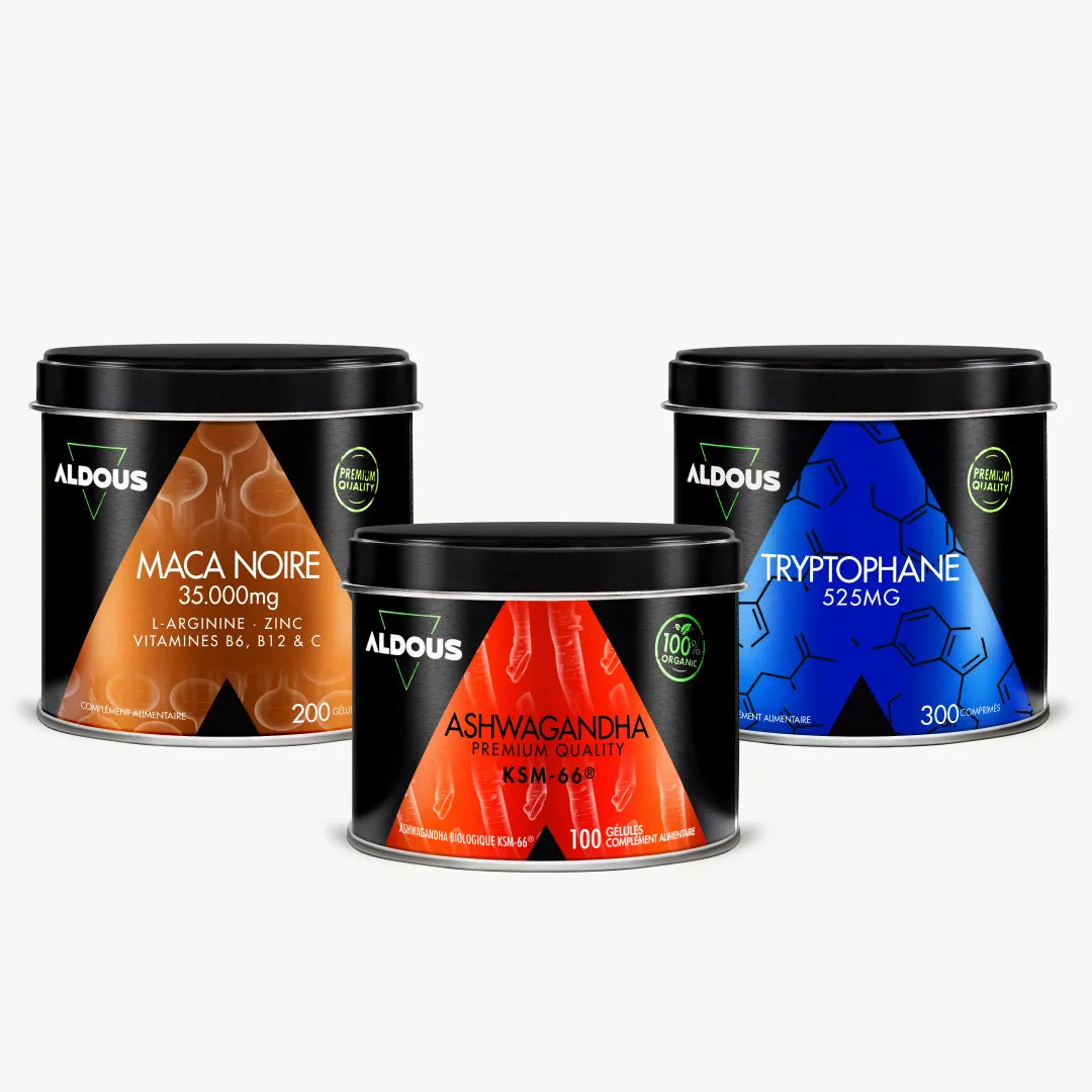 Pack Libido Aldous avec sélection de compléments alimentaires