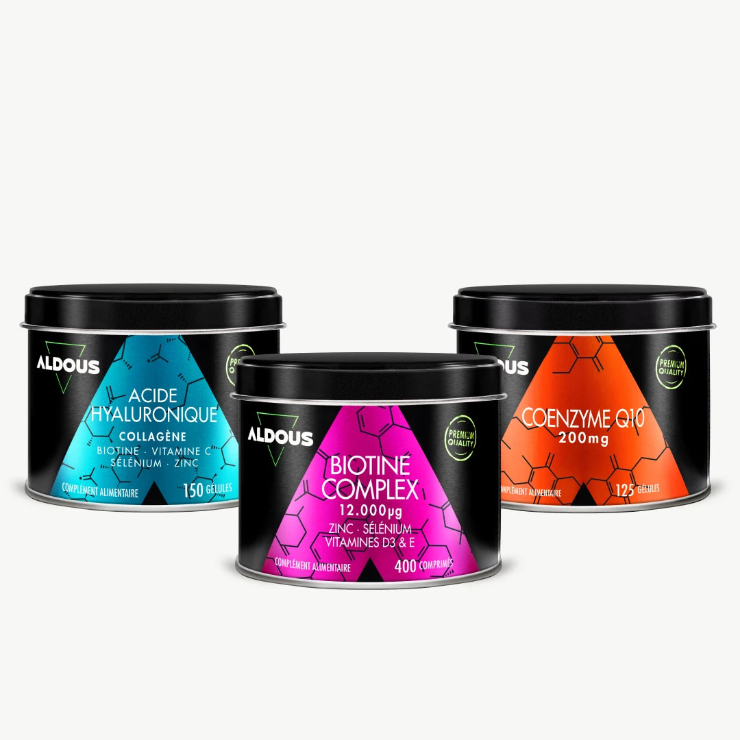 Pack Peau Aldous avec sélection de compléments alimentaires