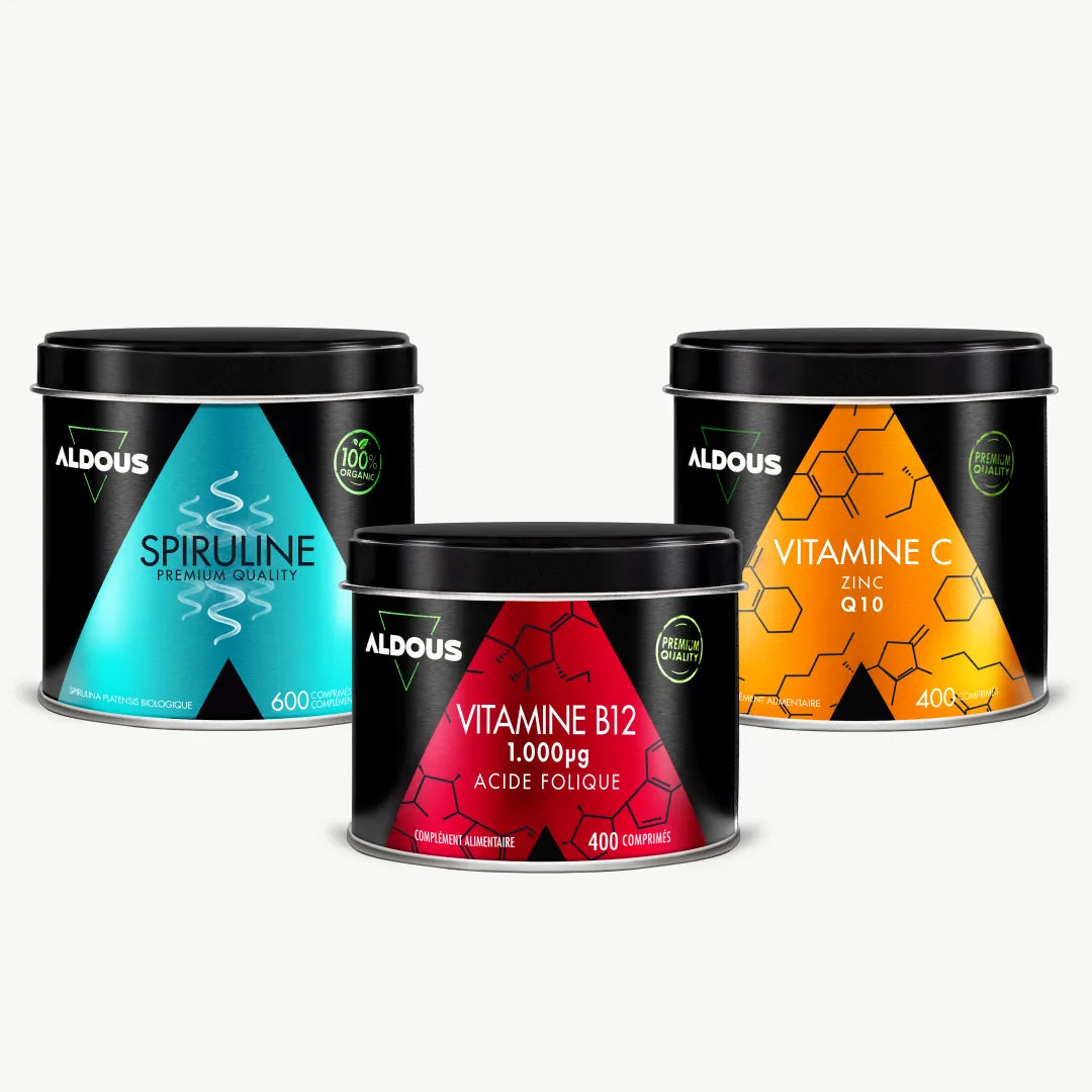 Pack Vegan et Végétarien Aldous avec sélection de compléments alimentaires