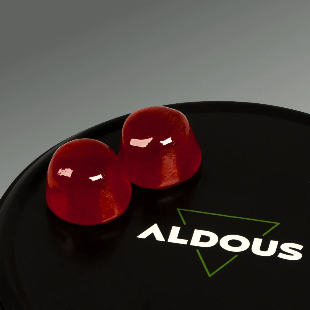Détail du format de Mélatonine en gummies Aldous